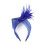 Old Style Mesh Headband with Soft Feather Fashionable-Deep Blue 1