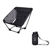 Aluminum Moon Chair With Quick Setups System Folding-Black B