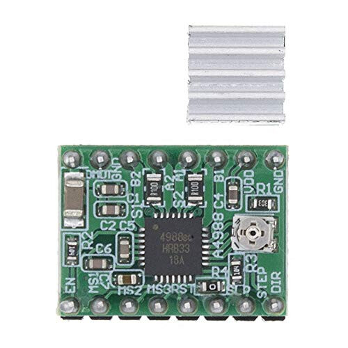 A4988 Stepper Motor Driver with Heatsink for 3D Printer CNC RAMPS 1.4, Precise Microstepping Control