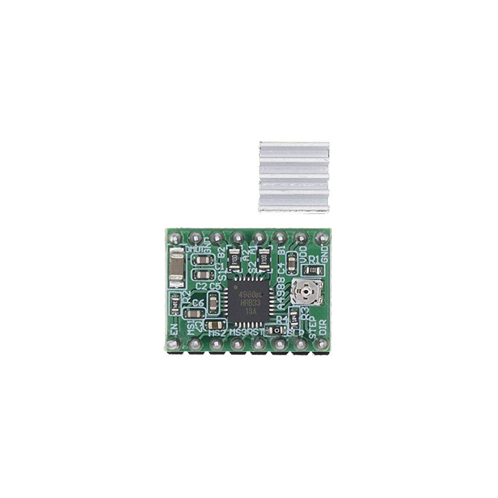 A4988 Stepper Motor Driver With Heatsink For 3D Printer Cnc Ramps 1.4, Precise Microstepping Control 9092120278828