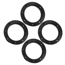 4Pz Anelli Distanziali ABS Nero Per Auto Migliora Suono