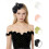 Luxurious Polyester Fabric Hair Accessory Decors for-Green 3