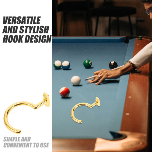 Robuster Metall Bridge Stick Hook Gold Für Billard Tische 2