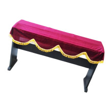 Toetsenbordpiano stofkap Decoratieve beschermer 88-toetsen-Rood