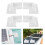 4Stk Solar Panel ABS Weiß Und Caravan 6