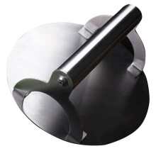 Round Stainless Steel Burger Press and Smasher for Griddle with Ergonomic Handle, Dishwasher Safe for Homemade Patties