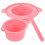 1Set Vaschetta Per Cera E Maschere in Silicone Rosa, Facile Pulire 1