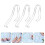 3Pièces Présentoir Talons Hauts Argenté Support Durable Élégant 4