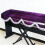 Couverture antipoussière de clavier de piano de velours-Violet 6