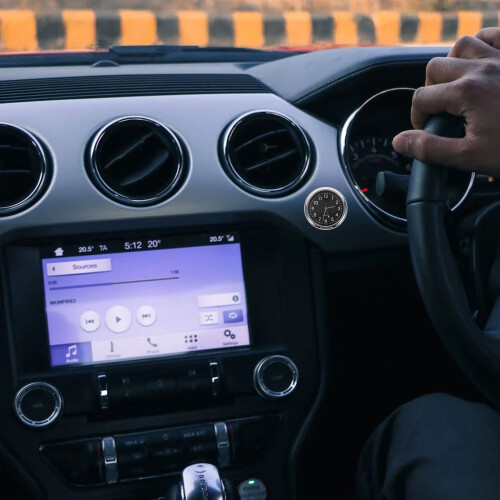 -Digitaluhr Schwarz Für Auto Dashboard, Mini Und Leuchtend 2