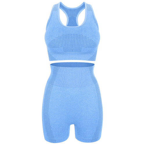1Set Set Palestra Due Pezzi Nylon Traspirante Comfort