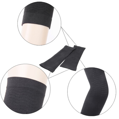 Fascia Snellente Nera Per Braccia Con Massaggio E Compressione 2