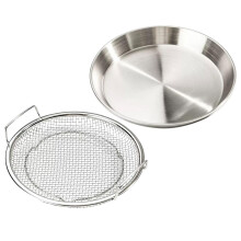 1Set Vassoio Acciaio Per Frittura, E Snack Uso Domestico