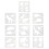 10Pz Maschere Stencil Dinosauro Per Decor DIY Bambini Riutilizzabili 1