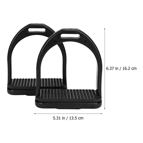2Pz Staffe Resistenti in Nera Sicure E Antiscivolo 1