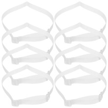 8Pz Cinghie Scarpe Tpu Trasparenti Tacchi Elastici Antiscivolo