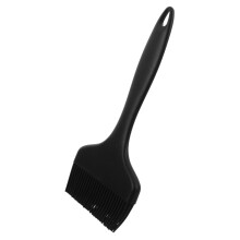 Wide Surface Silicone Pastry Brush with Heat Resistant Bristles and Durable Black Finish