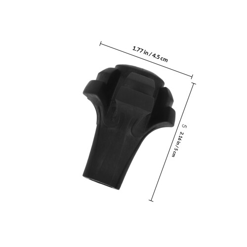 4Pz Set Punte in Gomma Nera Resistenti Per 1