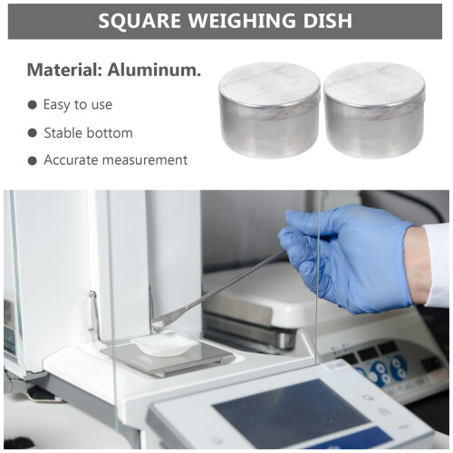 3Pièces Supports De Pesée Aluminium Pratiques Pour Expériences 2