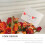 100Pz Fermacarte Per Bouquet Cuore Trasparente in 3