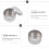 3Pièces Supports De Pesée Aluminium Pratiques Pour Expériences 5