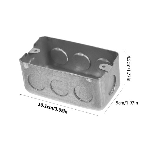 Junction Box 81mm Accurate Screw Spacing Galvanized for 1