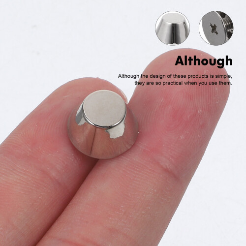 12Pz Borchie in Metallo Argento Per Borse E Progetti DIY 2