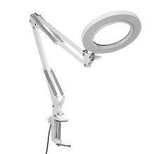 (Short) LED Magnifying Lamp Metal Swing Arm Magnifier Lamp - Stepless Dimming 2 Sizes