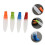 Silicone Basting Brush Set 4Pcs with Pointed Tail Scraper for Precise Oil Application and BBQ Grilling 3