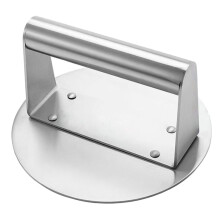 Heavy Duty Stainless Steel Smash Burger Press for Even Thickness, Fast Searing, Home Cooking