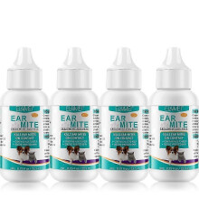 (4pcs) Ear MiteTreatment For Cats Pet Ear Cleaners Dogs EarMite Oil Cats Ear Mite New Arrival S06