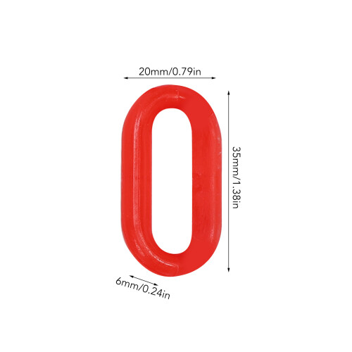 Traffic Chain 6mm ABS 25m Red/White Barrier 1