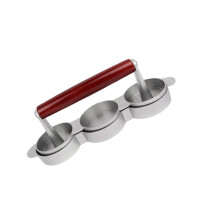 3 Grid Burger Press Patty Maker Mold, Nonstick Triple Design for Homemade Sausage and Veggie Patties