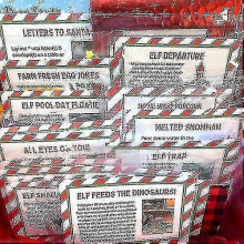 (12Day) 2023 Elf Props Kit 24 Days Of Christmas Activities Countdown Kids Gift