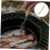 BBQ Sauce Brush with Ergonomic Wood Handle for Even Sauce Coverage, Easy Clean Basting Brush 4