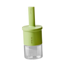 Grill Basting Brush with Refillable Bottle, 2 in 1 Silicone Sauce Dispenser for BBQ and Baking