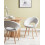 Beliani Set of 2 Dining Chairs ROSLYN Fabric Light Grey 4
