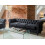 Beliani Sofa 3 Seater CHESTERFIELD Velvet Black 4