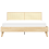 Beliani Bed Rattan MONPAZIER 180 x 200 cm (EU Super King) Light Brown 2