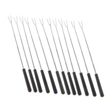 12pcs Telescoping Marshmallow Roasting Sticks and Extendable BBQ Forks for Campfire and Grill