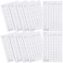 10St Duurzame Golfs Scorekaarten Coated Papier Licht En Handzaam