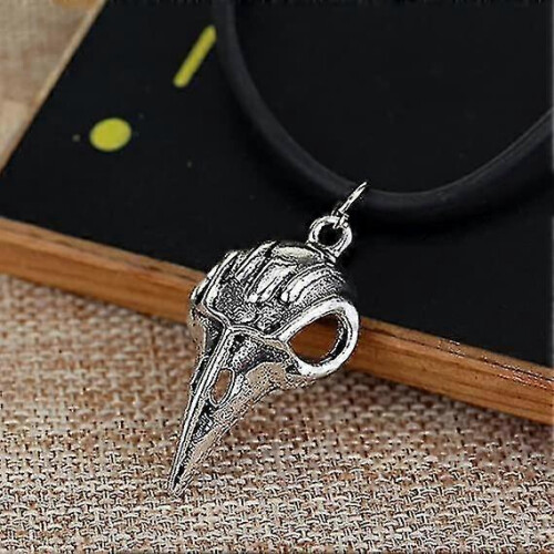 Bellatrix Lestrange Raven Bird Skull Pendant Necklace 2