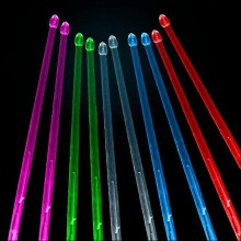 USB Rechargeable LED Drum Sticks 15Color Light Up Glow in the Dark for Stage Performances New Arrival S06