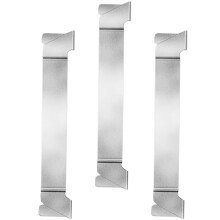 3Pz Portaspatole Barbecue Utensili Argento Casa