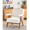 Beliani Armchair EVJE Boucle Off-White 2