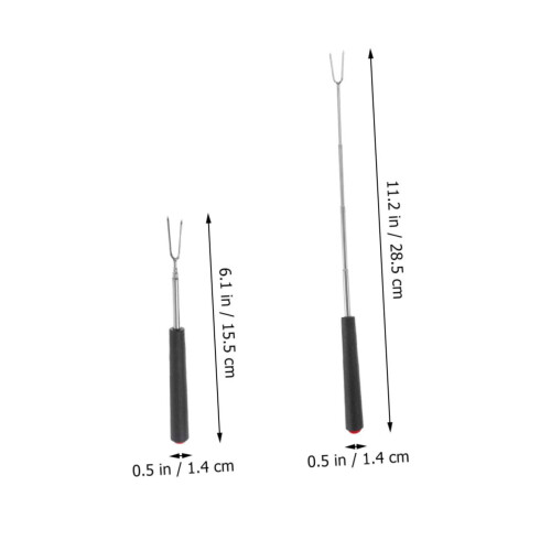 12pcs Telescoping Marshmallow Roasting Sticks and Extendable BBQ Forks for Campfire and Grill 1