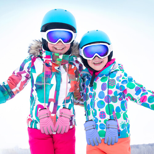 2Stk Handschuhhalter Nylon Mit Elastischem Riemen Für Winter 2