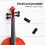 4Pz Grip in Gomma Nero Per Violino Uso Pratico E Facile 7
