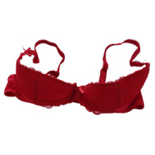 (75B,Red)Women's Lace Shelf Bra Padded Push Up Bra 1/4 Cup Balconette Bra Underwire Bralette Sex Balconette Bra Underwire Gifts Red 80C New Arrival