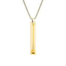 (gold) Breathing Necklace, Anxiety Relief Necklaces Breathing Necklace Stop Smoking, Breathing Necklace Calms For Anxiety, Mindful, Meditation - Pjun